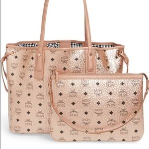 MCM Medium Liz Reversible Tote and Pouch